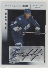 2003 In the Game-Used Signature Series Signatures Silver Brian Leetch Auto HOF