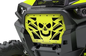 Custom Steel Grille HAVOC for Polaris RZR Turbo 1000 XP 17-18 LIME SQUEEZE Grill - Picture 1 of 3