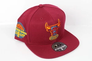 Chicago Bulls 7 1/4 Fitted Hat 1988 All Star Game Mitchell & Ness HWC Red - Picture 1 of 7