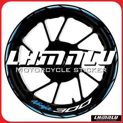 For KAWASAKI NINJA300 EX300 RIM Stickers Waterproof Wheel Reflective Decal #0506 Foto 1 de 4
