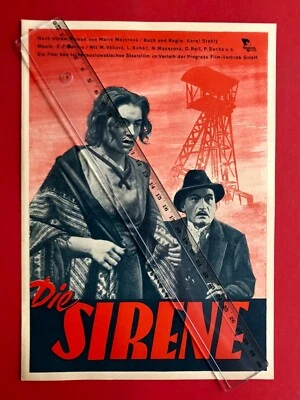 Original DDR Progress Filmplakat 27 x 19 cm um 1955 Die Sirene ( F20576 - Bild 1 von 2