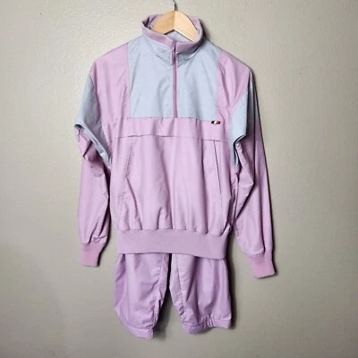 Conjunto cortavientos Sunbuster vintage años 80 bloque de color anorak y pantalones recortados-talla L Foto 1 de 4