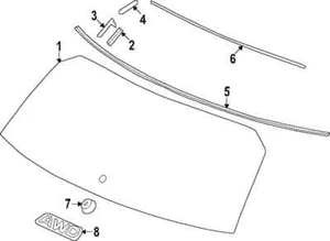 Placa de identificación genuina Honda 75719-3W0-A01 - Imagen 1 de 1