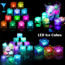 24 pièces réutilisable multicolore flash lumière cube de glace DEL cube de glace lumineux pour boissons