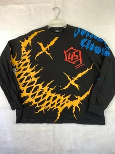 Tiny Spark Japanese Men’s Size Large Long Sleeve Shirt Black Graphic - Picture 1 of 8