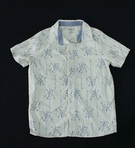 OshKosh B'Gosh Boy's Palm Chambray Button-Front Shirt LC7 Tan Size 10/10A NWT - Picture 1 of 3
