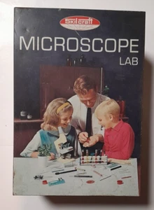 Vintage Skilcraft USA Microscope Lab Metal Box - Picture 1 of 11