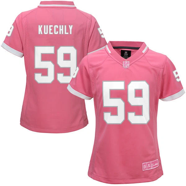 Camiseta rosa Carolina Panthers NFL Luke Kuechly #59 para niñas jóvenes, grande Foto 1 de 1