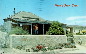 Cartolina vintage anni 70 Judge Bean Museum Old House Law West Pecos Langtry Texas TX - Foto 1 di 2