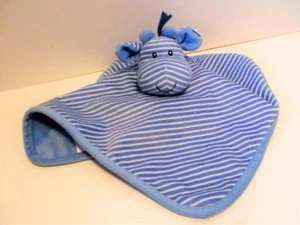 Mothercare Zebra Striped Stripey Blue Plush Lovey Blankie Comforter Soft Toy - Picture 1 of 3