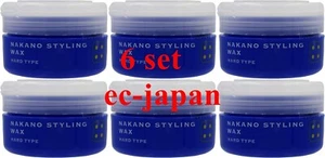 Nakano Styling Hair Wax 4 HARD TYPE 90g Made in JAPAN set of 6 - Picture 1 of 2