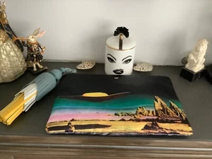 Anya Hindmarch satin clutch bag with tassel. Excellent condition, very rare. - Picture 1 of 13
