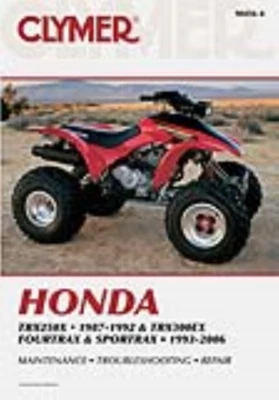 Manual Honda TRX250X 1987-1992 TRX300EX Fourtrax & Sportrax 1993-2006 Clymer - Imagen 1 de 4