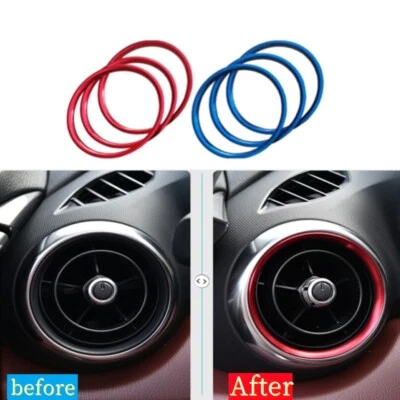 Alloy AC Air Conditioning Outlet Ring Trim For Mazda 2 MX-5 MX5 CX-3 CX3 RF ND - Image 1 of 4