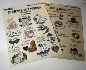 Leisure Arts Mini Series  #23 & #19 Cross Stitch Craft Hobby Patterns - Picture 1 of 8