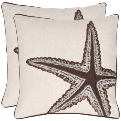 SAFAVIEH Lucky Star Pillow Set of 2 | Ecru | - Image 1 of 2