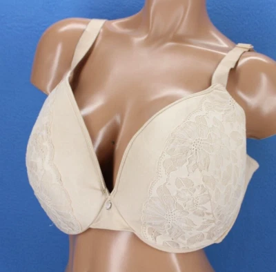 Just My Size 1204 Embellished Underwire Lined Full Coverage Bra Size 46D #E619 - Image 1 of 4