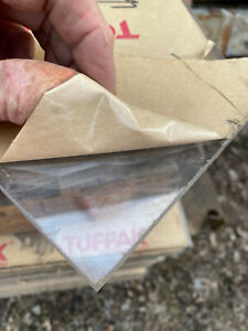 1/2 inch Thick Clear Polycarbonate Sheet Cut to Size (TUFFAK) Priced Per Sq/Ft.