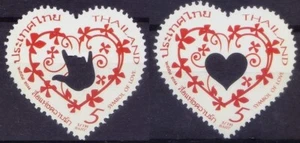 Thailand 2014 MNH 2v, Odd unusual Fragrance Stamps, Symbol of Love, Valentine's - Picture 1 of 1