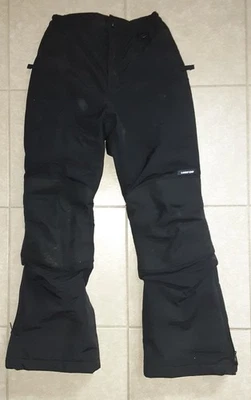 Boy/Girl Winter Snowpants Lands End Black Ski Pants Size 10S 10 Slim 21-24 waist - Image 1 of 4