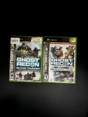 Microsoft Xbox CIB COMPLETE TESTED Ghost Recon Warfighter  & Island Thunderer - Image 1 of 4
