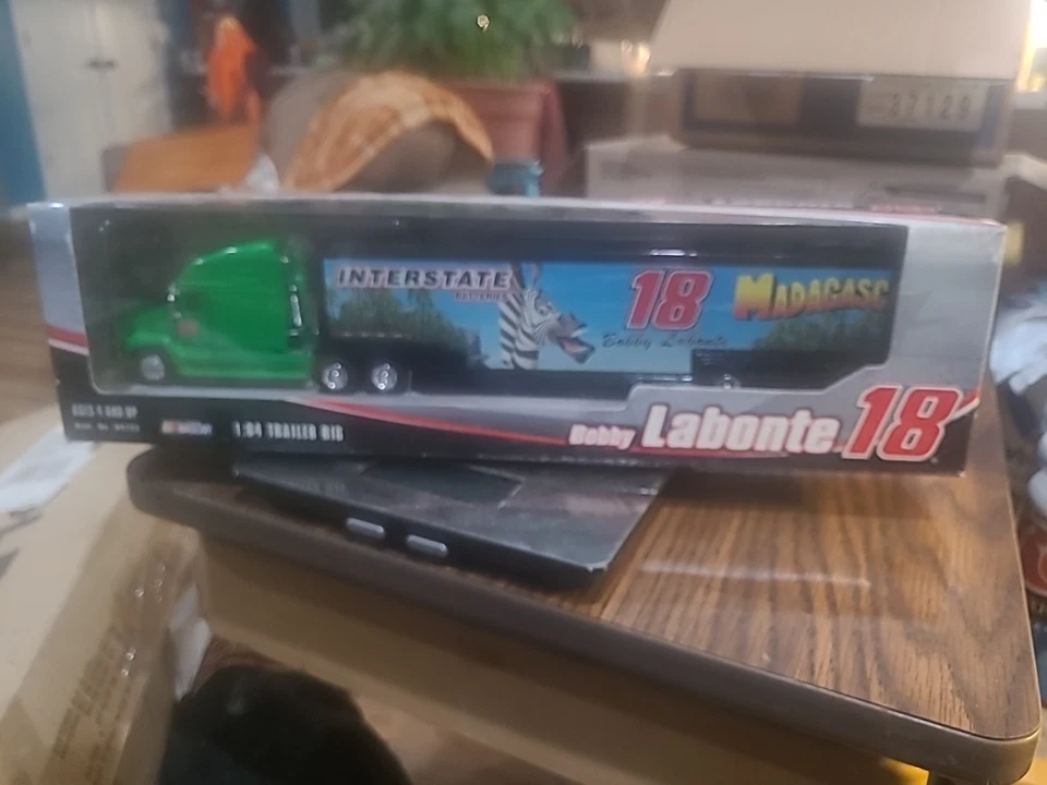 Bobby Labonte Madagascar Winners Circle 1:64 #18 Interstate Hauler Transporter - Image 1 of 1