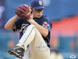 Jake Peavy Signed Autographed 11X14 Photo San Diego Padres Wind-Up PSA P49231 - Picture 1 of 2