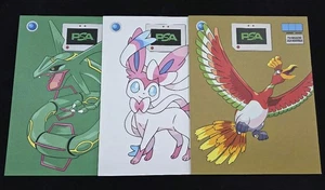 PSA Magazine Set Ho Oh Sylveon Rayquaza 3 Book Lot Japan Exclusive - Bild 1 von 1