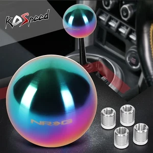 NRG SK-350MC 43mm Tall Round Ball Style Weighted Shift Knob w/Adapter Neo Chrome - Bild 1 von 6
