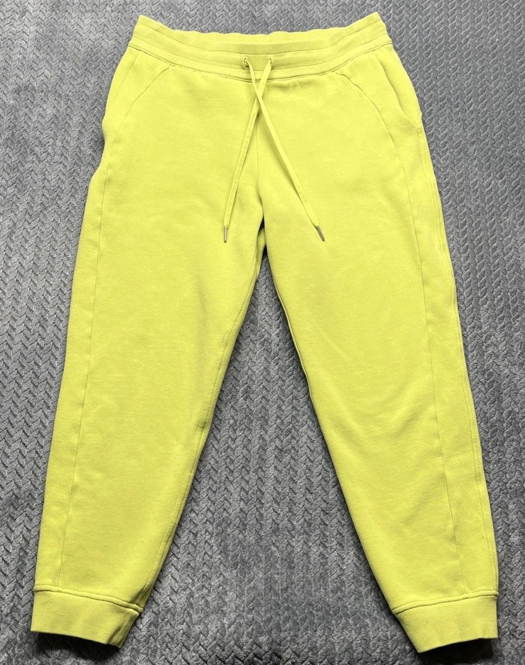 Lululemon Scuba Joggers Размер 12 Высотка Полная Длина Неоновая Стирка Желтый ЧИТАЙТЕ - Изображение 1 из 4
