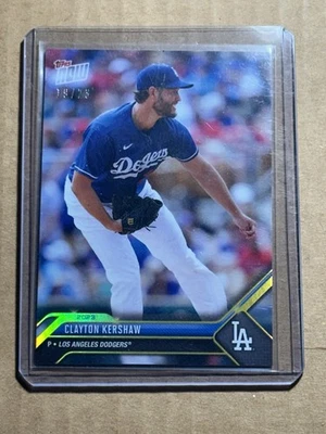 Clayton Kershaw 2023 Topps Now #OD-273 Los Angeles Dodgers 19/23 GOLD HOF SSP - Image 1 of 2