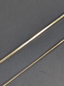 Collana catena serpente a forma di ottagonale in argento sterling 18" 925 Italia 1,5 mm - Foto 1 di 24