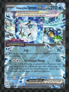 Wellspring Mask Ogerpon ex 064/167 Pokemon Twilight Masquerade Stamped Promo - Bild 1 von 2