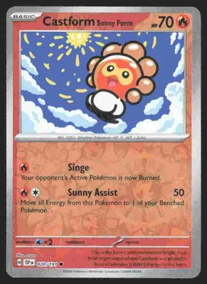 SV08: Surging Sparks #020/191 Castform Sunny Form - Image 1 of 2