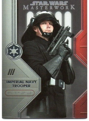 2020 Topps Star Wars Masterwork TROOPERS GALACTIC EMPIRE TE-1 / NAVY TROOPER - Image 1 of 2