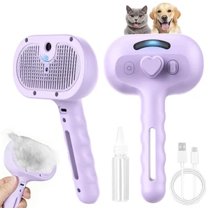 Cepillo de vapor para mascotas para perros gatos 3 en 1 cepillo de aseo profesional con vapor M... - Imagen 1 de 7
