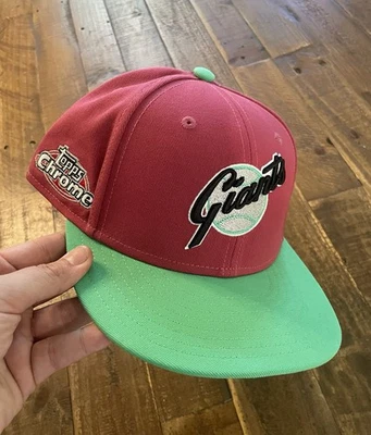 SF Giants LIDS FITTED HAT TOPPS CHROME COLLECTION 2022-7 3/8-No Pin-Mitchell&Nes - Image 1 of 4