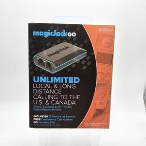 magicJackGO adapter telefoniczny przenośny dom w podróży nowy / zapieczętowany - Zdjęcie 1 z 11