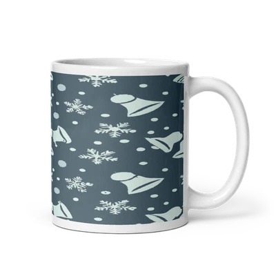 Taza geométrica punteada iconos festivos - cerámica 11 oz Foto 1 de 3