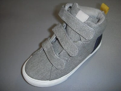 Cat & Jack Clancy Toddler Boys' High-Top Sneaker Booties - Grey/Navy - Image 1 of 4