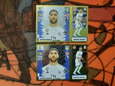 Sergio Ramos 2018 Panini FIFA 365 Album Stickers Soccer RAINBOW FOIL LOT 2 #75