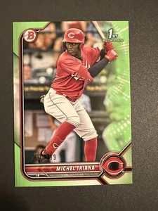 2022 1st Bowman Michel Triani /399 green numbered rookie card Cincinnati Reds RC - Picture 1 of 1