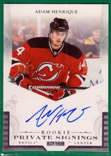2011-12 Panini Private Signings Rookie # R-AH Adam Henrique