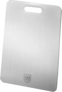 1 mm Thick Stainless Steel Chopping Board, 11.2 in x 7.7 In for Kitchen - Picture 1 of 24