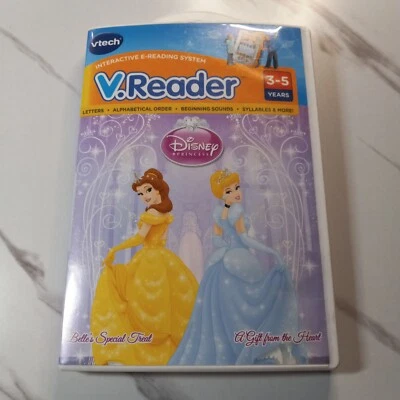 Vtech Vreader DISNEY PRINCESS Interactive E-Reading Game Learning V.Reader Toy - Image 1 of 4