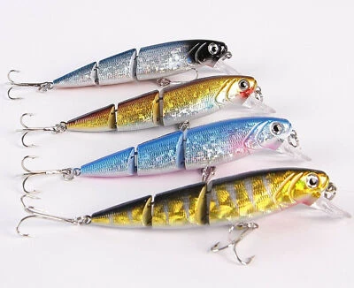 KANANA 10x Wobbler, Kunstköder Angelköder,10 cm , 15gr. 2m Tauchtiefe. Fisch -10xMP35