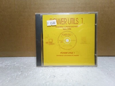 Power Utils 1 CD-ROM Nov 1996 Vintage PC Utilities Drivers DOS Win95 OS/2 New - Image 1 of 2