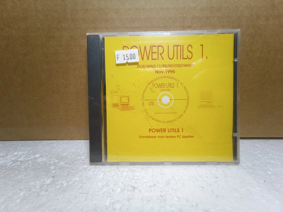 Power Utils 1 CD-ROM Nov 1996 Vintage PC Utilities Drivers DOS Win95 OS/2 New - Image 1 of 2