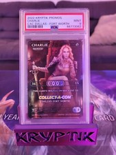 Kryptik TCG Collect-A-Con Charlie Promo Card Holo Noble Rare. PSA 9