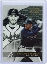 2020 Topps Gold Label Freddie Freeman Black Parallel Class 2 Atlanta Braves